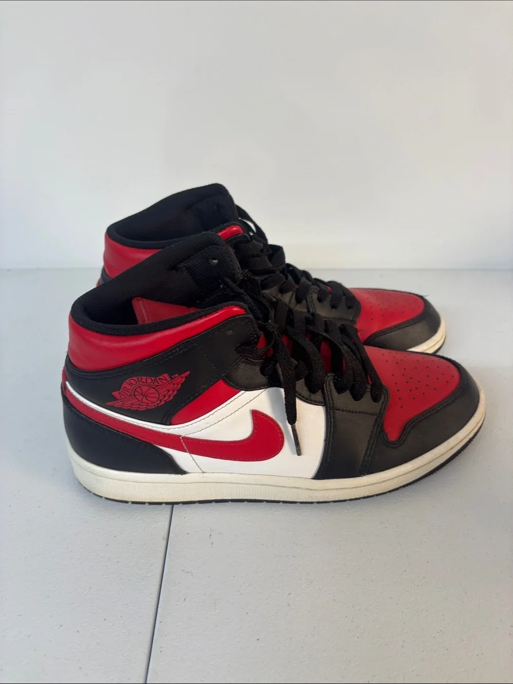 Jordan Men's High-Top Sneakers - Black/Red/White